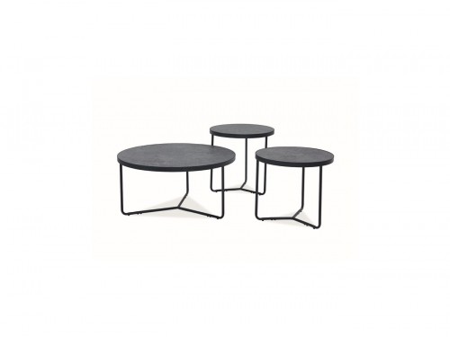 Стіл журнальний Demeter Сірий (ефект бетону)/Чорний Signal